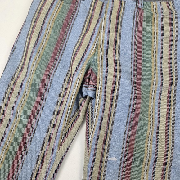 Vintage Levi's Sta-Prest Dress Pants Mens 30x28 Multicolor Stripe Slacks 70s - Picture 3 of 16